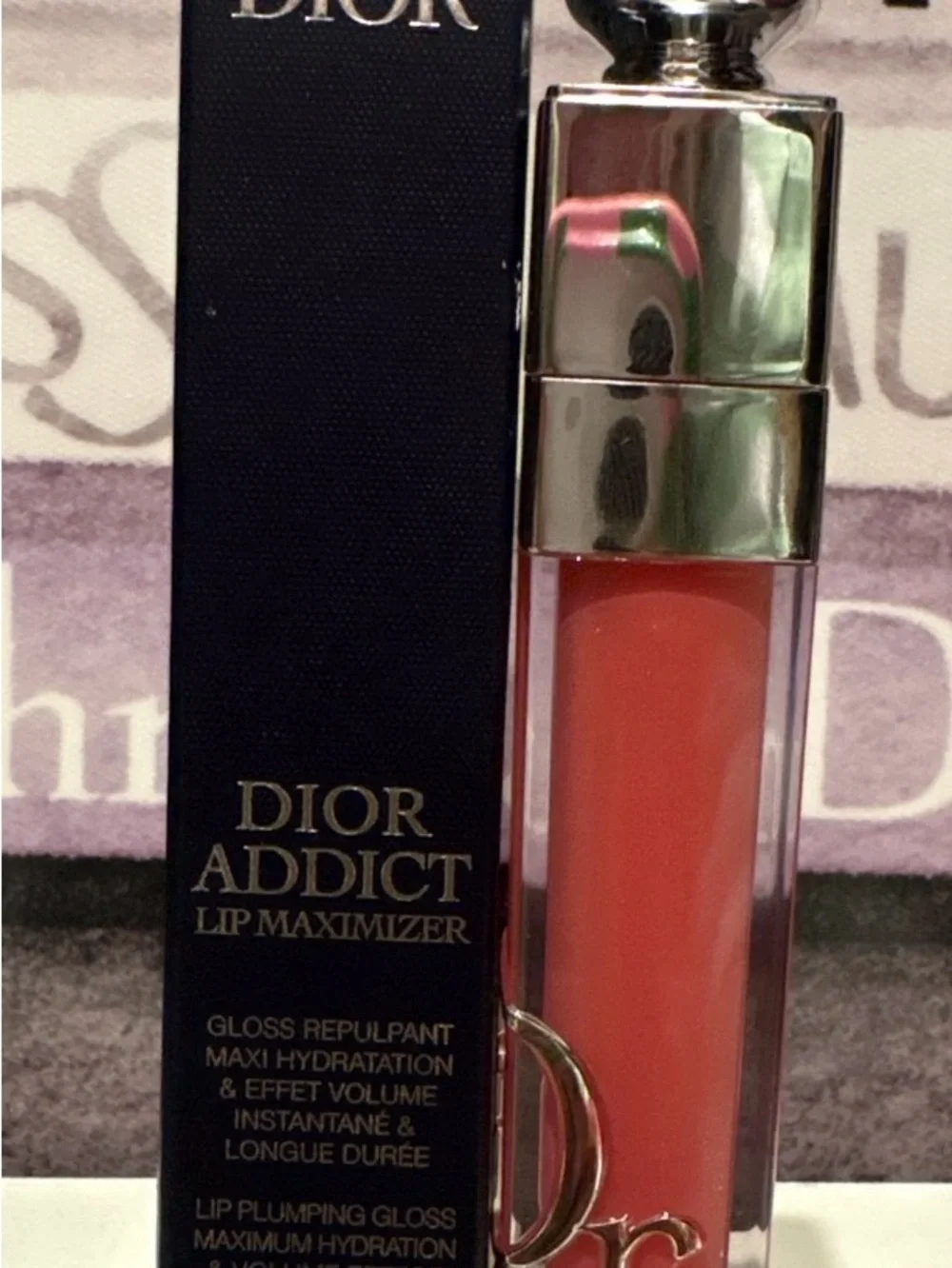 Dior Pink Shimmer Lip Gloss